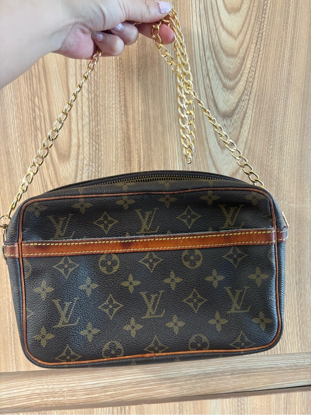 Auth LOUIS VUITTON Monogram Compiegne 23 purse shoulder bag